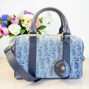 Dior Denim Oblique Groove 20 Bag